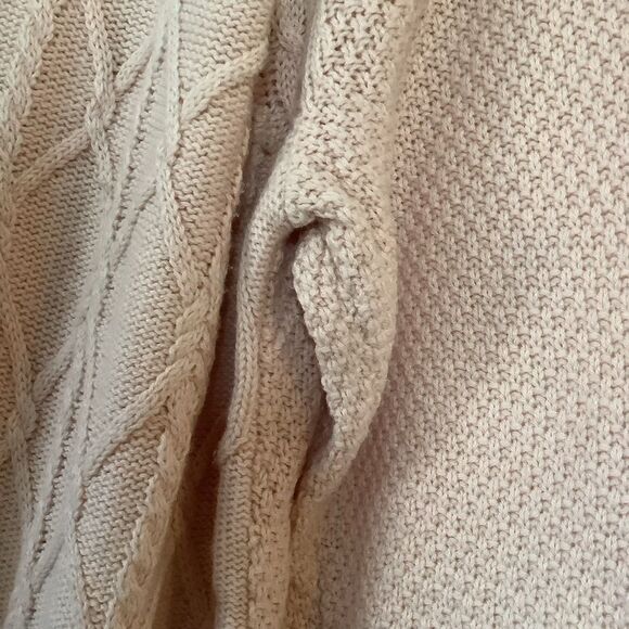 Sonoma Pink Cable Knit Comfy Cozy Preppy Winter Casual V Neck Sweater XXL - Picture 5 of 9